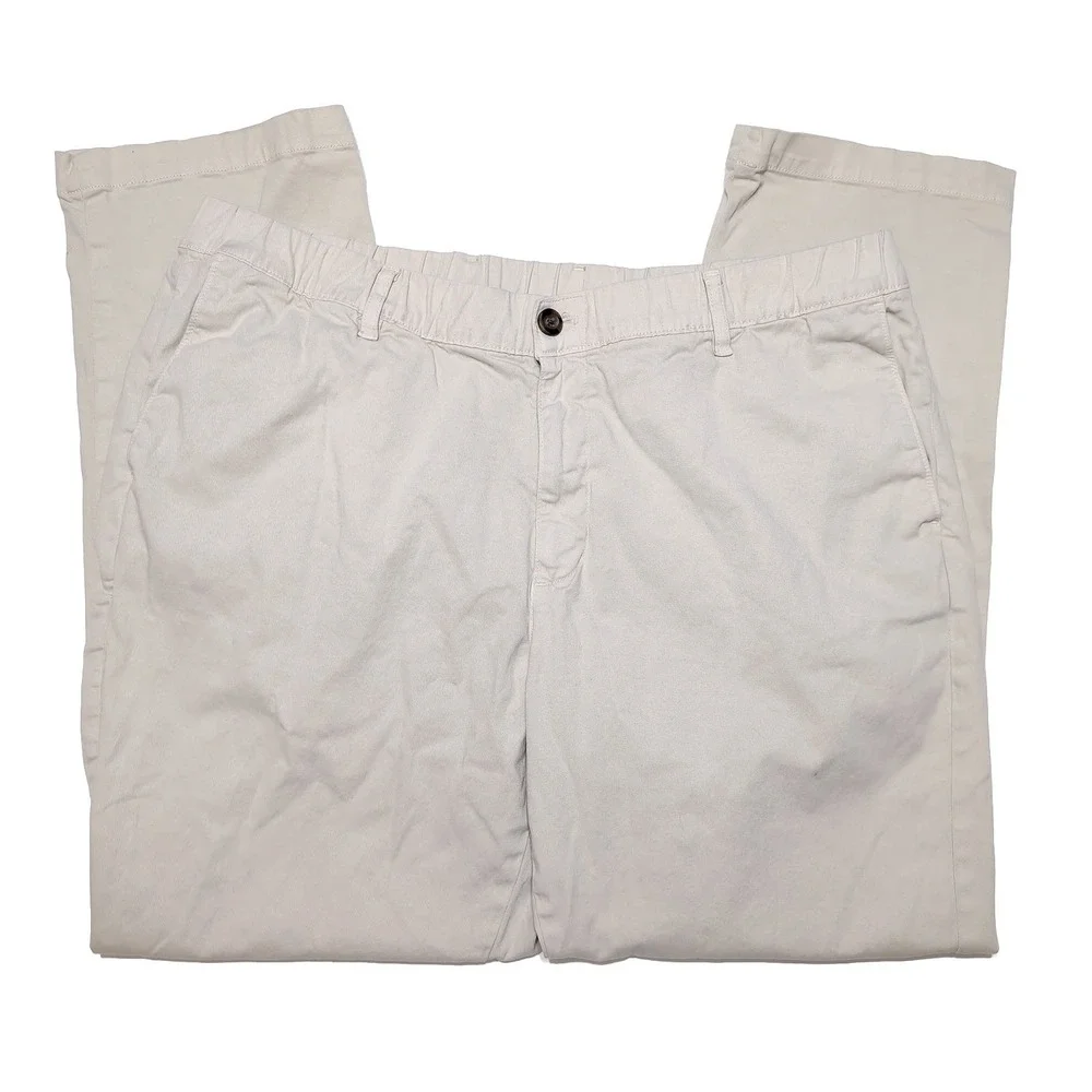 BearBottom Stretch Chino Pants Men XXL x 30 Stone Beige Excellent